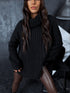 ELYNDI extended wool sweater - BLACK PRE-ORDER